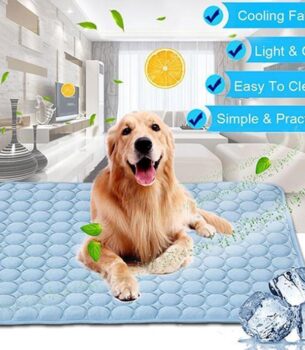 "Ice Silk Cooling Nest Pad for Pets"