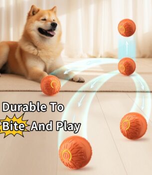 "Electric Jumping Ball Dog Toy – Luminous, Interactive & Durable Chew-Resistant"